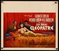 7b490 CLEOPATRA Belgian '63 Elizabeth Taylor, Richard Burton, Rex Harrison, Howard Terpning art!