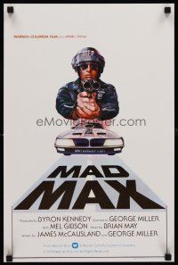 7b543 MAD MAX Belgian '80 art of wasteland cop Mel Gibson, George Miller Australian sci-fi classic!