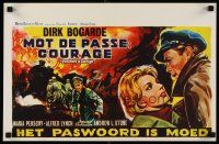 7b570 PASSWORD IS COURAGE Belgian '63 Dirk Bogarde in an English version of The Great Escape!