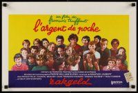 7b589 SMALL CHANGE Belgian '76 Francois Truffaut's L'Argent de Poche, cool artwork!