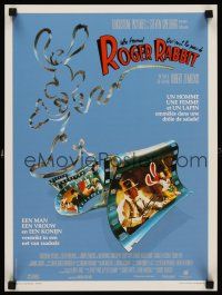 7b617 WHO FRAMED ROGER RABBIT Belgian '88 Robert Zemeckis, Bob Hoskins, sexy Jessica Rabbit!