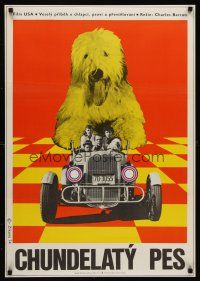7b287 SHAGGY DOG Czech 23x33 '74 Disney, Fred MacMurray in the funniest sheep dog story ever told!