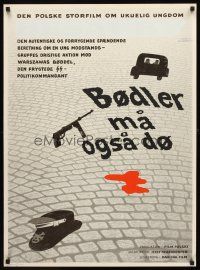 7b371 ZAMACH Danish '60 art from Jerzy Passendorfer directed World War II melodrama!