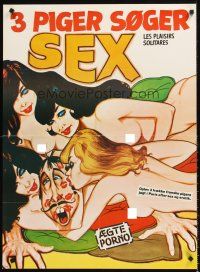 7b316 EROTIC PLEASURES Danish '76 the programme that sizzles with sex!