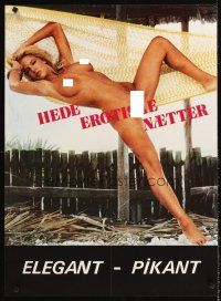 7b323 HEDE EROTISKE NAETTER Danish '80s sexploitation, full-length completely nude woman!