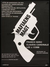 7b331 MAFIA Danish '69 Lee J. Cobb & Claudia Cardinale, different art of pistol!