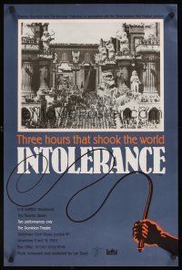 7b038 INTOLERANCE English double crown R88 D.W. Griffith, 3 hours that shook the world, different!