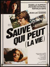 7b638 EVERY MAN FOR HIMSELF French 23x32 '80 Jean-Luc Godard, Isabelle Huppert, Nathalie Baye!
