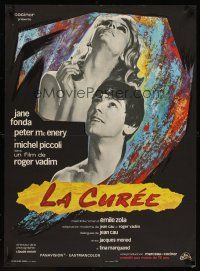 7b642 GAME IS OVER French 23x32 '67 Roger Vadim's La Curee, Jane Fonda, Peter McEnery!