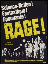 7b673 RABID French 23x32 '77 directed by David Cronenberg, Marilyn Chambers, zombie thriller!
