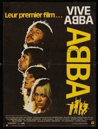 7b690 ABBA: THE MOVIE French 15x21 '78 Swedish pop rock, headshots of all 4 band members!