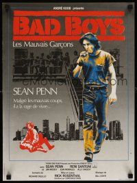 7b696 BAD BOYS French 15x21 '83 life pushed Sean Penn into a corner & he's coming out fighting!
