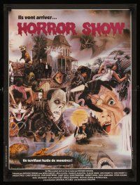7b750 HORROR SHOW French 15x21 '79 great art of Lugosi, Hitchcock, Karloff, Chris Lee & many more!