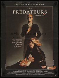 7b753 HUNGER French 15x21 '83 sexy vampire Catherine Deneuve & rocker David Bowie!