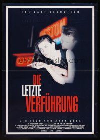 7b425 LAST SEDUCTION German '95 John Dahl directed, sexy Linda Fiorentino, film noir!
