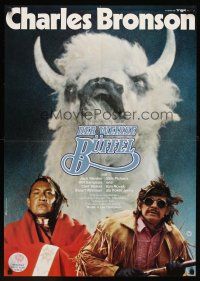 7b460 WHITE BUFFALO German '77 cool image of Charles Bronson & Will Sampson!