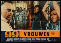 7b081 99 WOMEN Italian photobusta '69 Jess Franco's 99 Mujeres, Herbert Lom & girls behind bars!