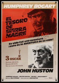 7b239 TREASURE OF THE SIERRA MADRE Spanish R80s Humphrey Bogart & John Huston!