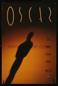 7c003 64TH ANNUAL ACADEMY AWARDS TV 1sh '92 cool shadowy image of Oscar!