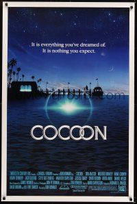 7c100 COCOON 1sh '85 Ron Howard classic, Don Ameche, Wilford Brimley, Tahnee Welch