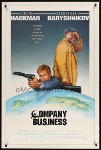 7c103 COMPANY BUSINESS 1sh '91 Nicholas Meyer, artwork of Gene Hackman & Mikhail Baryshnikov!