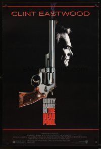 7c138 DEAD POOL 1sh '88 Clint Eastwood as tough cop Dirty Harry, cool smoking gun image!