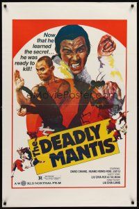 7c140 DEADLY MANTIS 1sh '84 Tang Lang, David Chiang, he was ready to kill!
