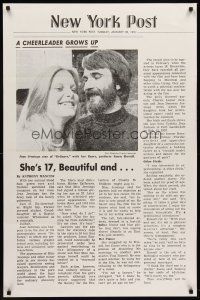 7c145 DEFIANCE OF GOOD newspaper style 1sh '74 Jean Jennings, Fred J. Lincoln, cheerleader grows up!