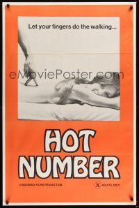 7c268 HOT NUMBER 1sh 1970s AT&T slogan parody showing fingers 'walking' on a naked woman!