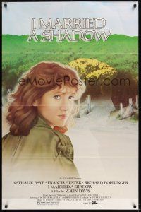 7c280 I MARRIED A SHADOW 1sh '83 close-up artwork of Nathalie Baye & outline of ghost!