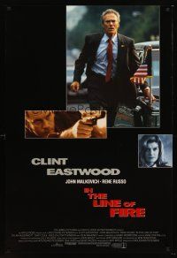 7c286 IN THE LINE OF FIRE int'l DS 1sh '93 Clint Eastwood as Secret Service bodyguard!