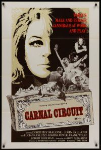 7c301 INSATIABLES 1sh '69 Femmine Insaziabili, art of Dorothy Malone & sexy Luciana Paluzzi!