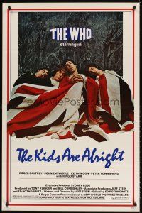 7c327 KIDS ARE ALRIGHT 1sh '79 Jeff Stein, Roger Daltrey, Peter Townshend, The Who, rock & roll!