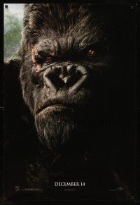 7c330 KING KONG teaser DS 1sh '05 Peter Jackson, close-up of giant ape!