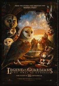 7c348 LEGEND OF THE GUARDIANS: THE OWLS OF GA'HOOLE IMAX advance DS 1sh '10 Zack Snyder!