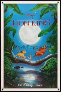 7c358 LION KING tv poster R1996 classic Disney cartoon set in Africa, Timon & Pumbaa!
