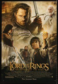 7c368 LORD OF THE RINGS: THE RETURN OF THE KING advance 1sh '03 Peter Jackson, cool cast image!