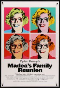 7c382 MADEA'S FAMILY REUNION advance DS 1sh '06 Tyler Perry, Blair Underwood, cool Warhol-ish art!