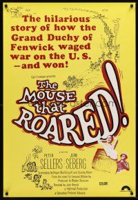 7c424 MOUSE THAT ROARED 1sh R70s Sellers & Seberg take over the country w/an invasion of laughs!