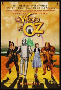 7c708 WIZARD OF OZ advance DS 1sh R98 Victor Fleming, Judy Garland all-time classic!