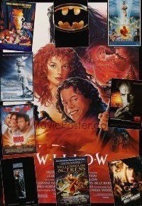 7d044 LOT OF 50 UNFOLDED ONE-SHEETS '82 - '04 Willow, Batman, White Hunter Black Heart & more!