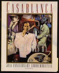 7d188 CASABLANCA AS TIME GOES BY softcover book '92 50th Anniversary Commemorative, full color!