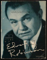 7d190 COMPLETE FILMS OF EDWARD G. ROBINSON first edition softcover book '90 illustrated biography!