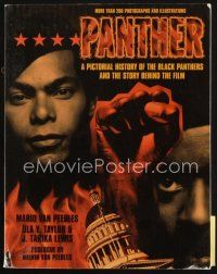 7d211 PANTHER first edition softcover book '95 A Pictorial History of the Black Panthers!