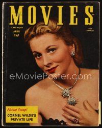 7d124 MODERN MOVIES magazine April 1946 pretty Joan Fontaine stars in From This Day Forward!