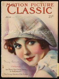7d095 MOTION PICTURE CLASSIC magazine July 1928 artwork of pretty Nancy Carroll by Don Reed!