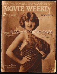 7d111 MOVIE WEEKLY magazine May 5, 1923 portrait of sexy Broadway actress Nancy Welford by White!