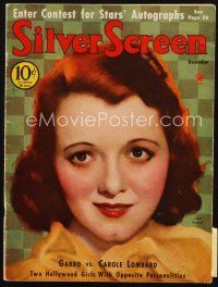 7d061 SILVER SCREEN magazine December 1934 art of pretty Janet Gaynor by John Rolston Clarke!