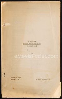 7d363 NEW YORK TOWN revised censorship draft script March 28, 1941, screenplay by Lewis Meltzer!