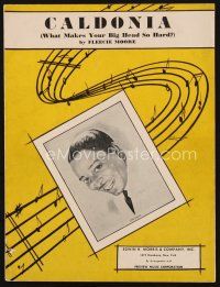 7d236 CALDONIA sheet music '45 art of Louis Jordan by Hampton, What Makes Your Big Head So Hard!